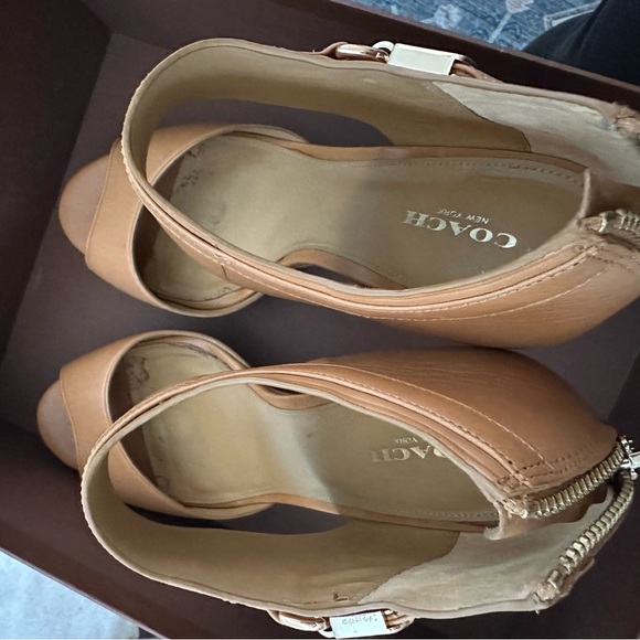 Coach Wexwood semi-matte calf heels - Picture 3 of 5